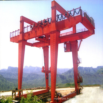 Grue portative mobile de portique de faisceau de type de 50 tonnes de MG pour l&#39;atelier